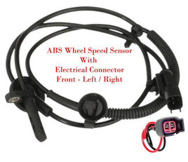 Wheel Speed Sensor & Connector Front L/R Fits Buick Chevrolet GMC Saturn