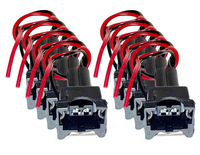 8x Fuel Injector +Connector Fits Ford Lincoln Mercury V8 V10 W/Fedral Emissions