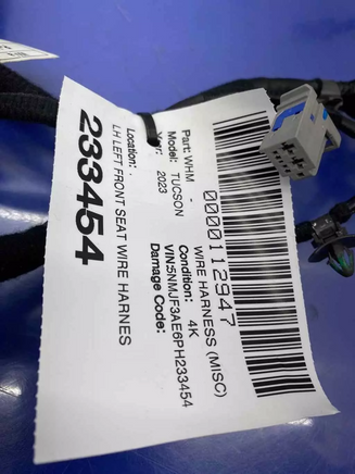 2022 - 2023 HYUNDAI TUCSON OEM LEFT FRONT SEAT WIRE HARNESS 88508NXA40