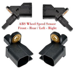 Set 4 ABS Wheel Speed Sensor Front / Rear Left & Right Fits:Mazda 3  Mazda 5
