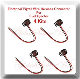 4 Kits Pigtail Connector of Fuel Injector FJ298  For Ford Escort  Mercury tracer