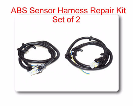 Set 2 Multifit ABS Wheel Speed Sensor Wire Harness Plug Pigtail 10340314 for GM