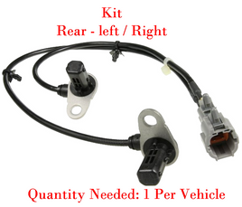 KIT ABS Wheel Speed Sensor Rear Left & Right Fits: G35 03-07 Nissan 350Z 03-09