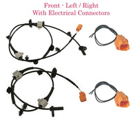 2 x ABS Wheel Speed Sensor & Connector Front-Left/Right Fits Honda Fit 2007-2008