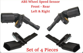 Set 4 ABS Wheel Speed Sensor Front-Rear L/R Fits: VW Amarok Beetle Bora CC