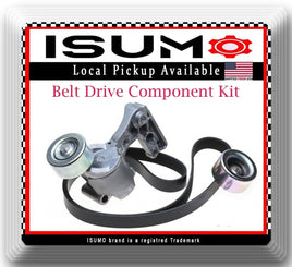 3 Pcs Belt Drive Component Kit Fits Lexus Toyota 2006-2018 V6 2.5L 3.5L