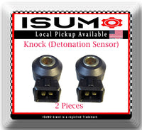 2 Pieces Knock Detonation Sensor W/Connector Fits: Chrysler & Mercedes 1994-2014