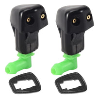 Set 2 Windshield Washer Nozzle Front L/R Dual Holes Fits: Honda Civic  1988-1991