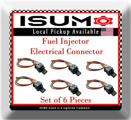 6 x OE Spec Fuel Injector Electrical Connector Fits: Audi VW 2009-2017 V6 3.0L