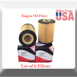 LOT OF 6 OIL FILTER SOE5250 L25250 L25545 HU932/6x Fits: AUDI PORSCHE VOLKSWAGEN