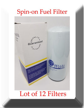 12 X Fuel Filter FF5686 Fits:Freightliner Kenworth Peterbilt Volvo Cummis Engine