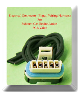 5 Wires Connector of EGR Valve EGV544 Fits:Saturn SC1 SC2 SL1 SL2 SW1 SW2 19.L