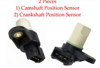 2 Kits Camshaft & Crankshaft Position Sensor Fits: Hyundai Elantra Tiburon 2.0L