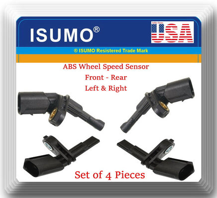 Set 4 ABS Wheel Speed Sensor Front-Rear L/R Fits: VW Amarok Beetle Bora CC