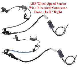 2x ABS Wheel Speed Sensor & Connector Front L/R FitsHighlander 2001-2003 AWD FWD