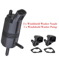 Set of 3 Windshield Washer Pump & Nozzles Front Malibu Sebring Status G6 Aura