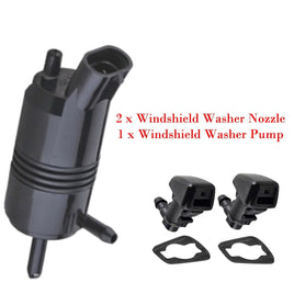 Set of 3 Windshield Washer Pump & Nozzles Front Malibu Sebring Status G6 Aura
