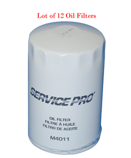 12 x M4011 Engine Oil Filter Service Pro Fits Buick Cadillac Chevrolet GMC Isuzu