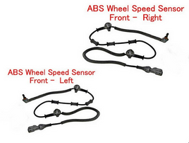 2 x ABS Wheel Speed Sensor Front Left & Right For Aviator Explorer Mountaineer