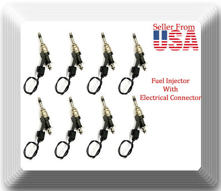 Set of 8 x Fuel Injector W/Connector Fits: CTS 16-18 Camaro 17-18 Corvette 15-18