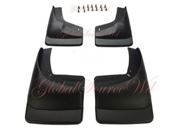 Set 4pcs Mud Flaps Mud Guards Splash Front Rear Molded Fits Silverado Sierra  