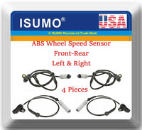 4X ABS3359 ABS Wheel Speed Sensor Front  Rear L & R FIT: BMW 528i 540I 1997/1999