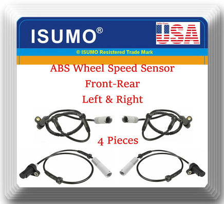 4X ABS3359 ABS Wheel Speed Sensor Front  Rear L & R FIT: BMW 528i 540I 1997/1999