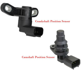 2 Pcs Camshaft & Crankshaft Position Sensor Fits 3 5 6 CX7 MX5 Miata 2006-2015