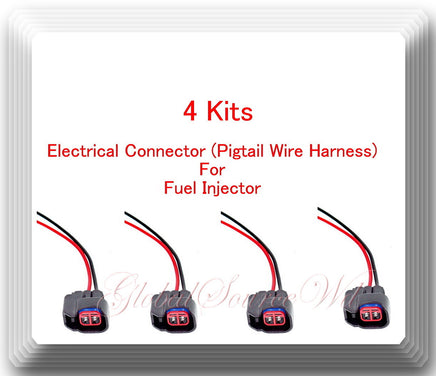4 Kits Pigtail Connector of Fuel Injector FJ999 Fits: Ford Lincoln Mazda Mercury