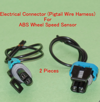 2 ABS Wheel Speed Sensor W/ Connectors Front left & Right Fits:Chevrolet GMC RWD