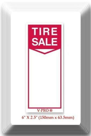 Tire Label Tire Sale 30 Rolls of 250 Stickers 6" X 2.5" (150 mmx 63.5mm) 9000