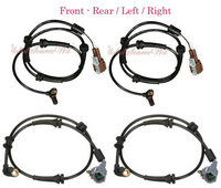 4X  ABS Wheel Speed Sensor & Connector Front Rear L/R For:Q56 Armada 2004-2007