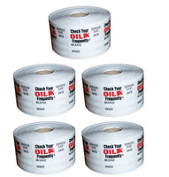 2500 Oil Change Stickers Roll Reminder Sticker Non Branded(5Roll of 500 sticker)