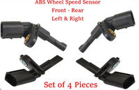 Set 4 ABS Wheel Speed Sensor Front -Rear L/R Fits: VW Golf City Sportwagen GTI