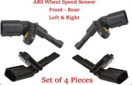 Set 4 ABS Wheel Speed Sensor Front -Rear L/R Fits: VW Golf City Sportwagen GTI