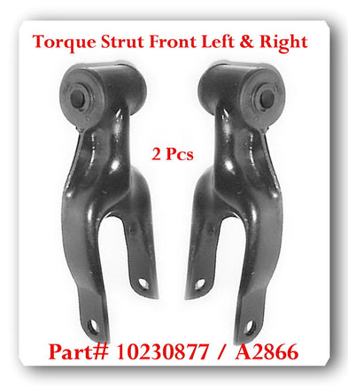 4 Pc Engine Mount Bracket Strut to radiator support & Torque Strut Front Fit GM