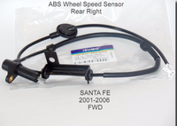 ABS Wheel Speed Senor Rear Right Fits: Hyundai Santa Fe 2001-2006  FWD
