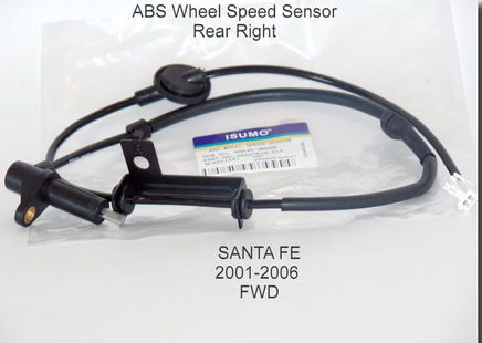 ABS Wheel Speed Senor Rear Right Fits: Hyundai Santa Fe 2001-2006  FWD
