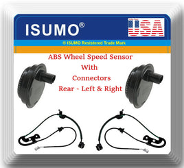 2 ABS Wheel Speed Sensor W/ Connectors Rear Left & Right Fits:Lexus ES350 Camry