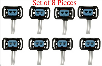 8 x Pieces Electrical Connector of Fuel Injector Fits Silverado Sierra  CNG