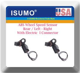 2 ABS Wheel Speed Sensor W/Connector Rear L/R Fit Dodge Mitsubishi Ram 2004-2012