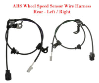 2 x ABS Wheel Speed Sensor Wire Harness & Connectors Rear L/R Fits Prius C Yaris