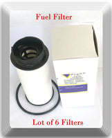 6 x Fuel Filter Fits Fuso Canter FE125 Canter FE160 Canter FE180 Canter FG4X4 