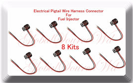 8 Kits Pigtail Connector For Fuel Injector FJ1039 Fits: CTS Camaro Corvette 6.2L