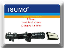 2 Pieces Engine Air Intake Hose & Air Filter Fit:Honda Odyssey 1999-2001 V6 3.5L