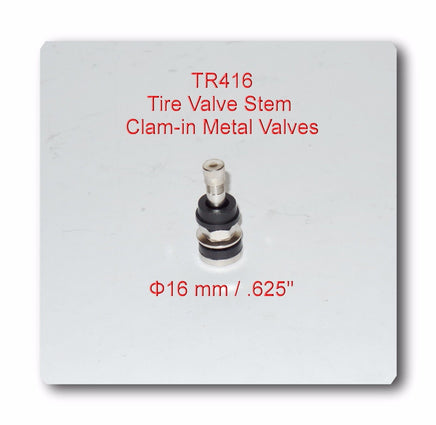 4 KITS TR416 TIRE VALVE STEMS FITS: .453" & .625" RIM VALVE HOLES LONG 1 1/2"