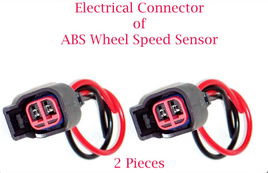 2 x ABS Wheel Speed Sensor Connector Rear L/R Fits Buick Chevrolet GMC Saturn