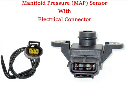 12592016 Manifold Pressure(MAP)Sensor W/ Connector Fits:Chevrolet Pontiac Saturn