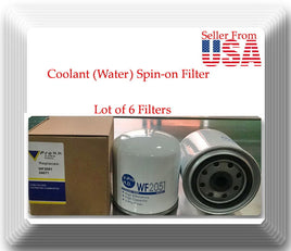 6 x Coolant Spin-on Water Filter WF2051 Fits: Chevrolet Ford GMC Freightliner 