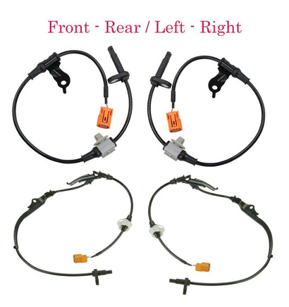 4 ABS Wheel Speed Sensor & Connectors Front-Rear L/R Fits: Acura TSX 2.4L 04-08